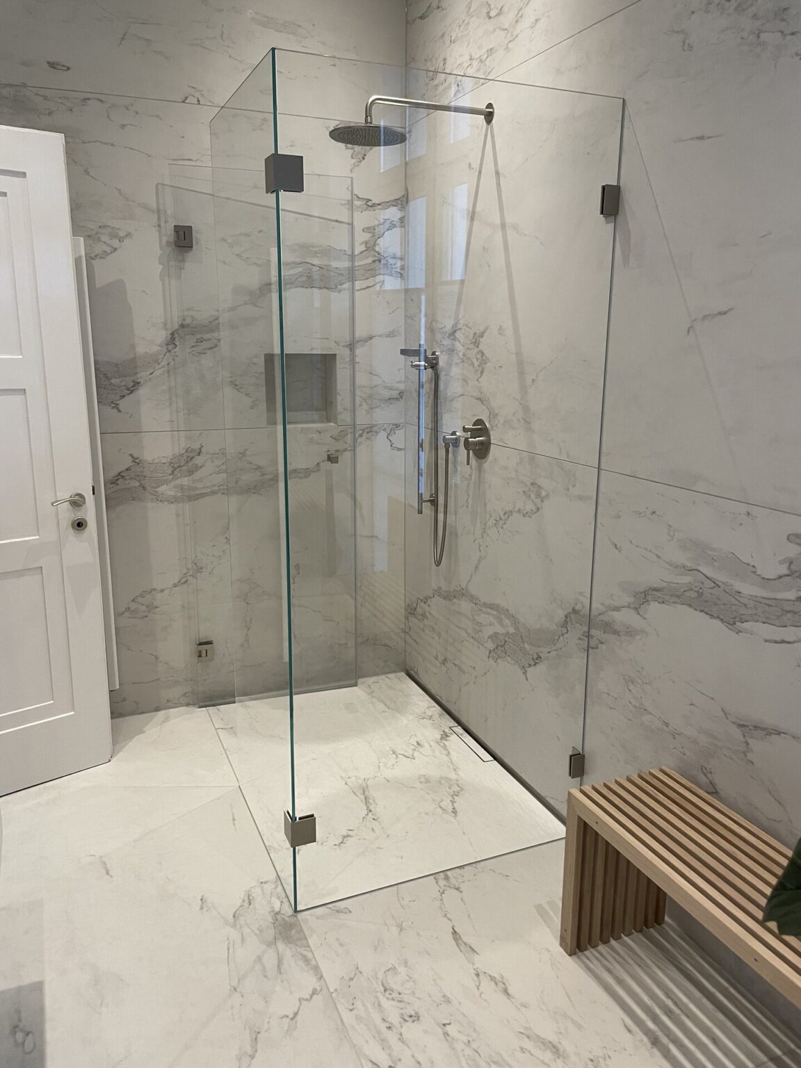 Dusche 3-teilig mamor